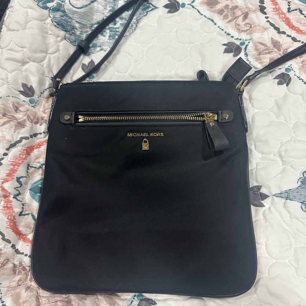Michael Kors Black Nylon Crossbody Bag